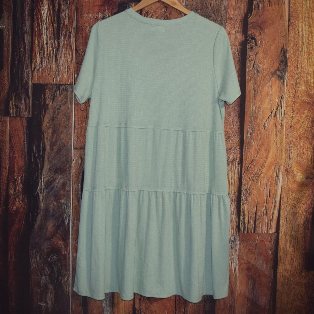 GREIGE Women's Sz XL Sage Tiered Babydoll Swing Dress - EXCELLENT Condition - Picture 3 of 7